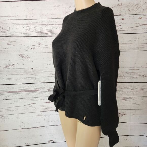 Juicy Couture Black Box Sleeve Sweater Small NWT - Picture 2 of 7